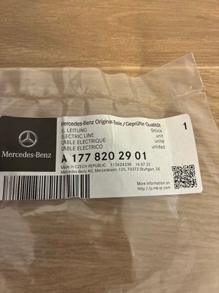 Cable Carga Mercedes USB-USB Tipo C