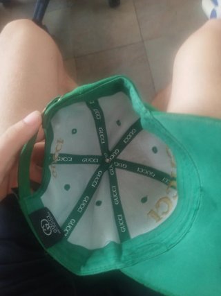 Gorra Gucci Verde y Dorada