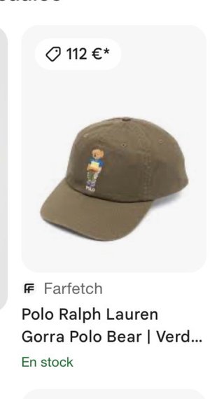 Gorra Polo Ralph Lauren Oso Marrón