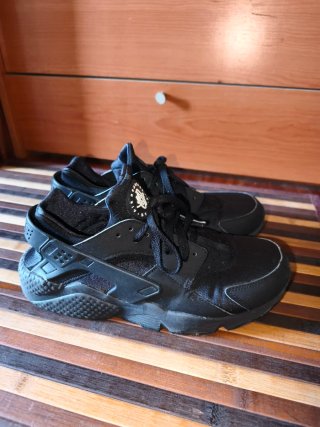 Zapatillas Nike Air Huarache Hombre Negras