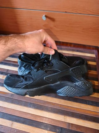 Zapatillas Nike Air Huarache Hombre Negras