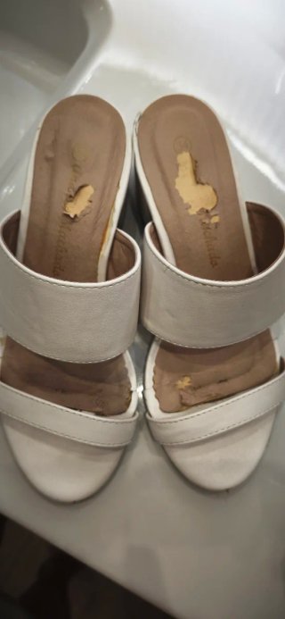 Sandalias blancas talla 34, calzado español