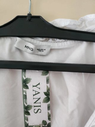Camisa MNG Blanca Verano Mujer