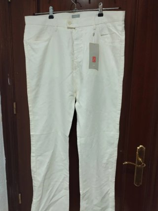 Pantalón chino Stefanel blanco