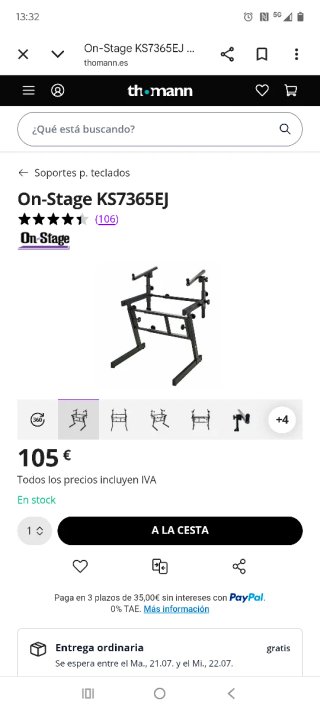 Soporte teclado nuevo