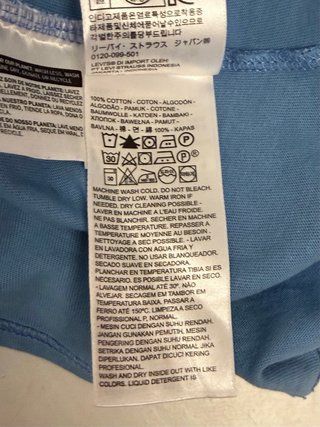 Maglietta Levis Uomo Blu e Bianca