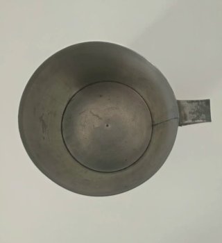 Jarra Medida Metal Antigua 1L Rústico Vintage