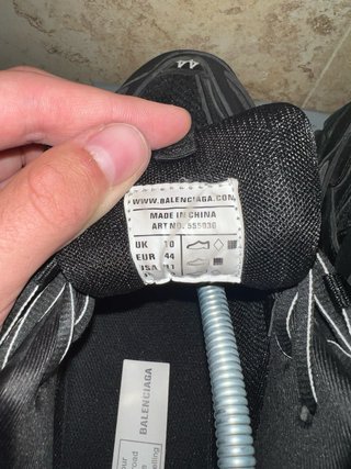 Balenciaga Track LED Zapatillas Negras Plata