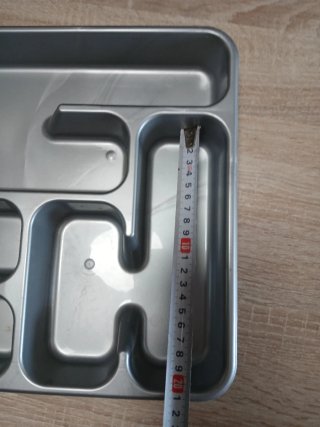 Bandeja cubertero plástico gris