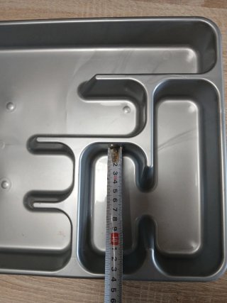 Bandeja cubertero plástico gris