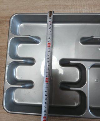 Bandeja cubertero plástico gris