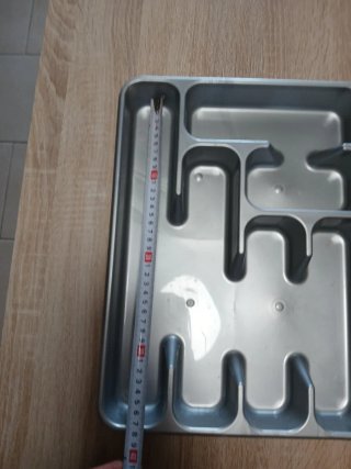 Bandeja cubertero plástico gris