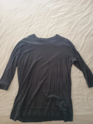 Camiseta manga 3/4 negra
