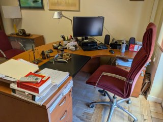 Mesa de despacho en L