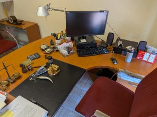 Mesa de despacho en L