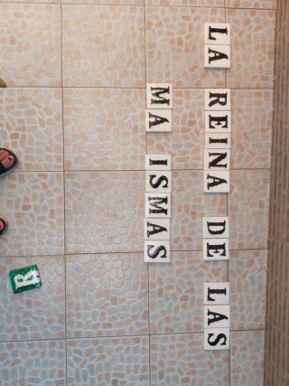 Azulejo decorativo letras abecedario