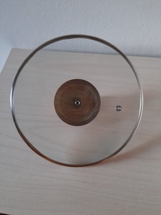Coperchio nuovo in vetro temperato diam 20 cm con