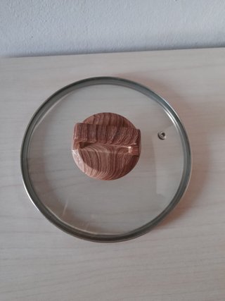 Coperchio nuovo in vetro temperato diam 20 cm con