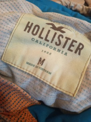 Sudadera Hollister Talla M Azul y Beige