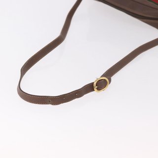 GUCCI GG Supreme Web Sherry Line Shoulder Bag PVC