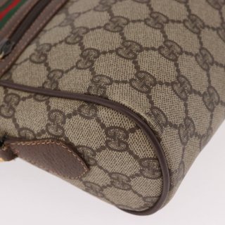 GUCCI GG Supreme Web Sherry Line Shoulder Bag PVC