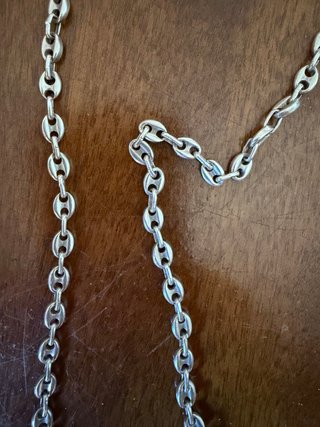 Cadena Calabrote Macizo 60cm Plata