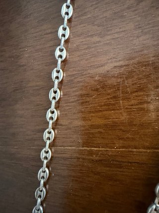 Cadena Calabrote Macizo 60cm Plata