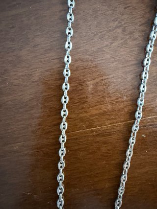 Cadena Calabrote Macizo 60cm Plata