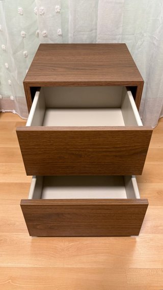 Cajonera IKEA EKET 2 cajones efecto nogal