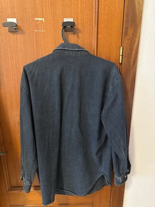 Camisa vaquera oscura algodón Talla L