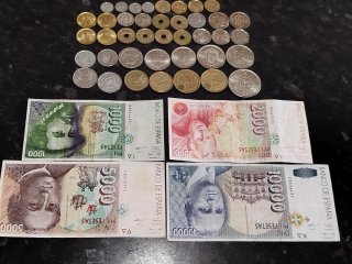 Colección monedas y billetes Juan Carlos I.