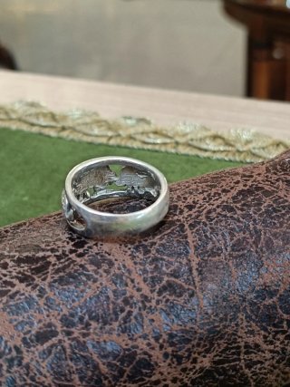 Anillo Plata Ley 925 Calado Elefantes