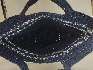 Borsa Coffa Uncinetto. Fatta a Mano. Nuova