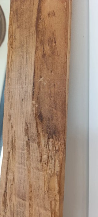 Espejo de madera natural