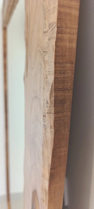 Espejo de madera natural