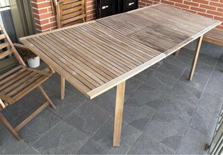 Mesa extensible madera exterior Solis