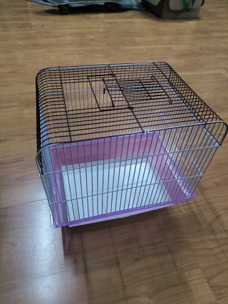 Jaula para mascotas negra y morada Talla 34