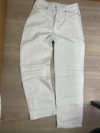 Pantalones H&M crema Talla 38