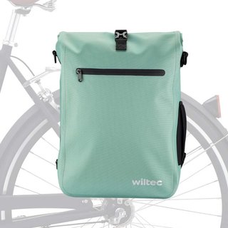 Wiltec | Bolsa de bicicleta 3en1 25L verde menta ·