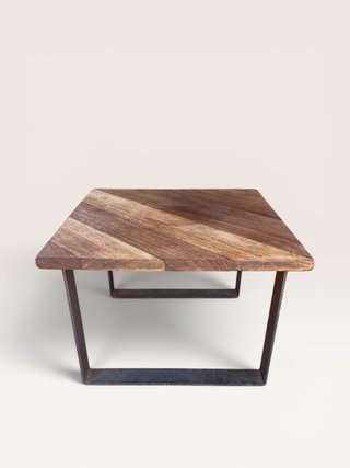 Mesa baja madera maciza iroko