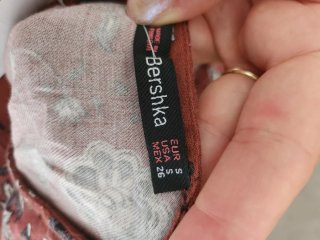 Vestido estampado floral Bershka talla única