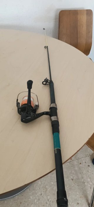 Caña de pesca y carrete para principiantes