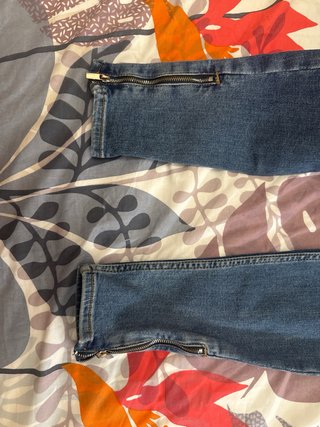 Vaqueros pitillo Mango azules