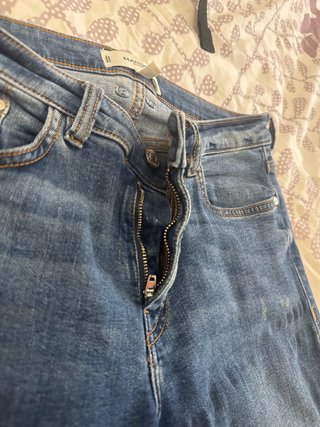 Vaqueros pitillo Mango azules