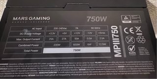 Fuente Alimentación Mars Gaming MPIII750 750W
