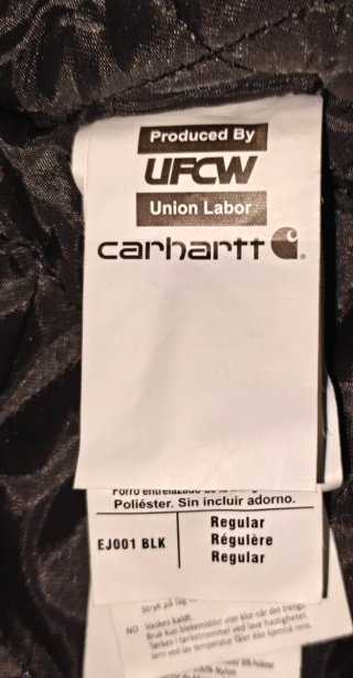 Chaqueta Carhartt Bomber Negra Hombre