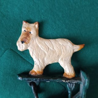 Llamador de puerta perro hierro fundido