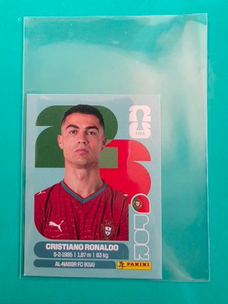 Cromo Cristiano Ronaldo. Leer descripción