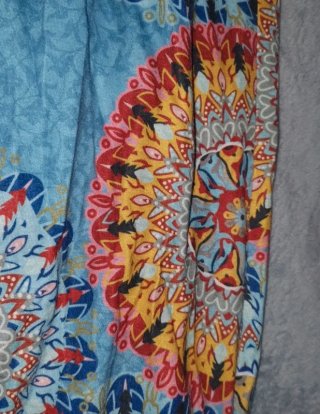 Pantalón ancho estampado bohemio