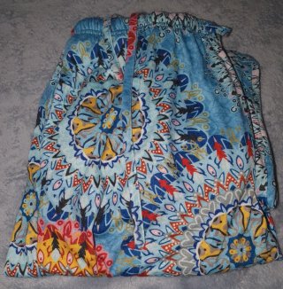 Pantalón ancho estampado bohemio